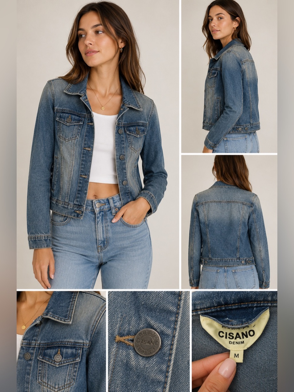 Ci Sono Blue Jean Jacket Classic Denim Style